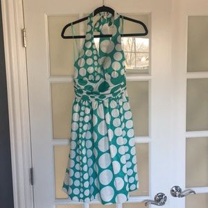 Polka dot cocktail dress
